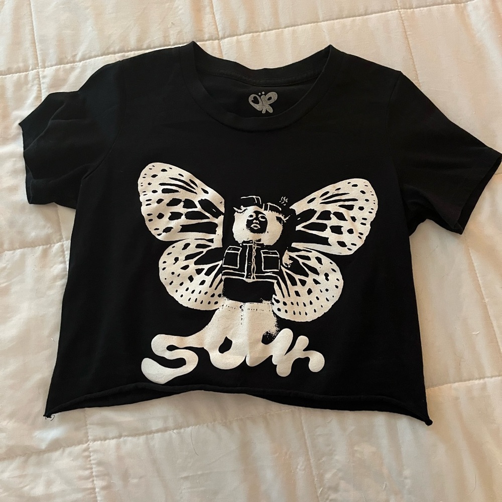 olivia rodrigo cropped sour tee